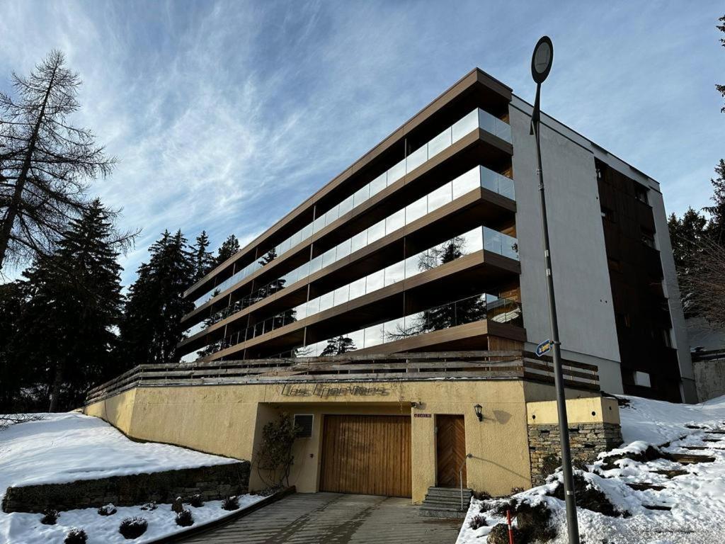 Renovated Mountain View Apartment - Les Eperviers Кран-Монтана Экстерьер фото